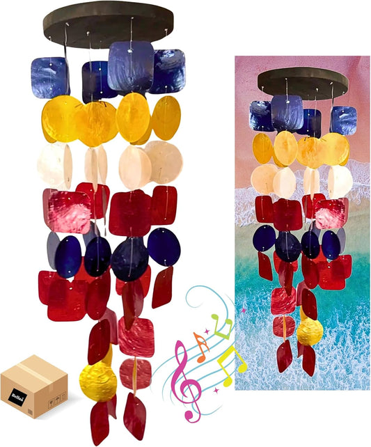Bellaa 24872 Wind Chimes Outdoor, Garden Decorations, Musical, Indoor/Outside Windchimes, Beach