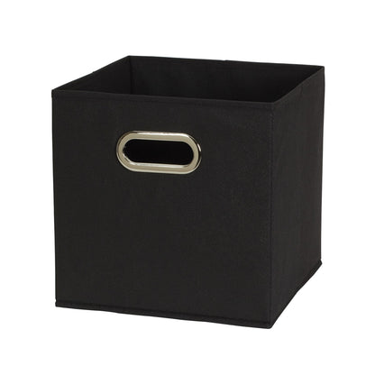 Household Essentials Foldable Fabric Storage Bins 6 Piece Set, Strong Poly-Woven Fabric, Sturdy