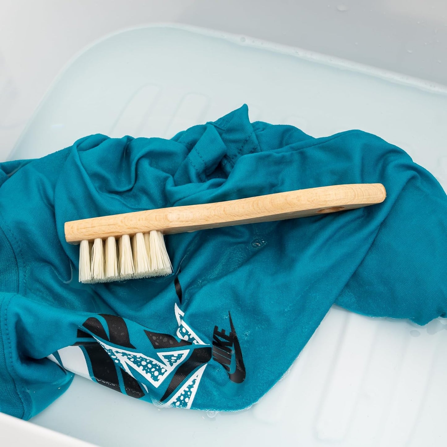 KONEX Laundry Brush - European Economy Laundry Brush for Stains on Clothes, Incredible Stain Remover with Sturdy Bristles, Convenient Handheld Design for Effortless Cleaning