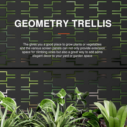 Casaphoria Metal Raised Garden Bed with Trellis and Wheels, 72"x35"x16" Arched Planter Box for Climbing Plants, Vegetables & Vines, Features Drainage Holes and Privacy Screen (Black-Square)