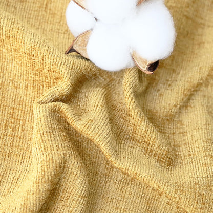 CaliTime Throw Pillow Covers Decorative 20 X 26 Inches Pack of 2 Cozy Chenille Standard Pillow Shams Cases for Couch Sofa Bed Living Room Home Gold