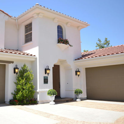 Sunnyglade 2 PCS 17" Artificial Plastic Boxwood Ball Tree, Faux Potted Decorative Topiary Plant, UV Resistant Fake Plant in Pot for Home Gate Indoor Outdoor Patio Office Decor