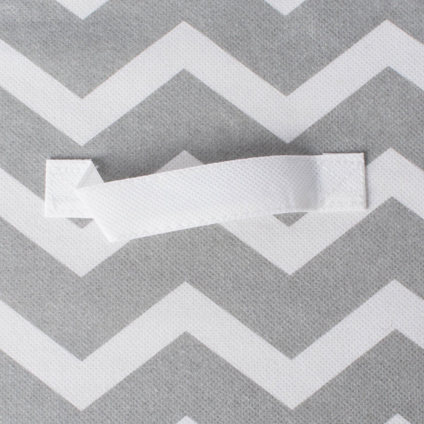 DII Non Woven Polyester Storage Bin, Chevron, Gray, Small Set of 4
