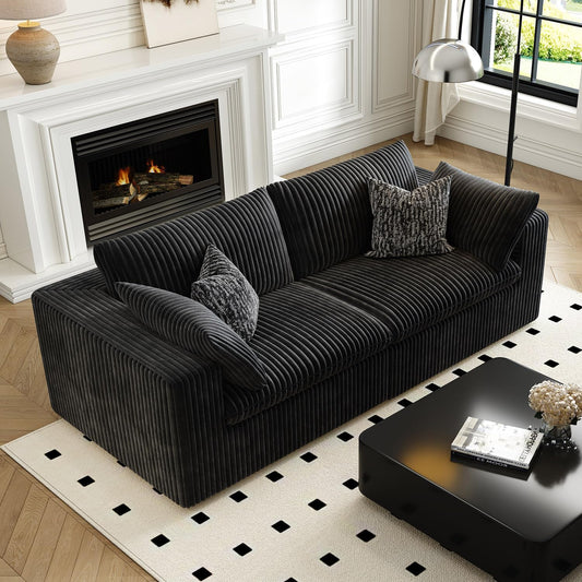 LoveSeat Cloud Couch Modular Sectional Sofa for Living Room,Modern Sofa with Deep Seat，2 Seater