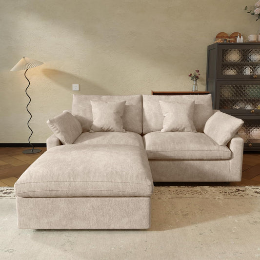 JACH Sectional Couches for Living Room, Cloud Sectional Couch with Deep Seat, Love Seat Modular