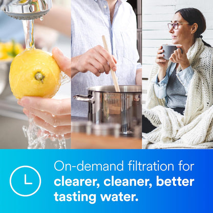 Aqua-Pure DW301 Under Sink Water Filter System, Removes Lead, VOC's, Microplastics, Cysts, Bad Taste and Odor, Asbestos, MTBE and TTHM Reduction