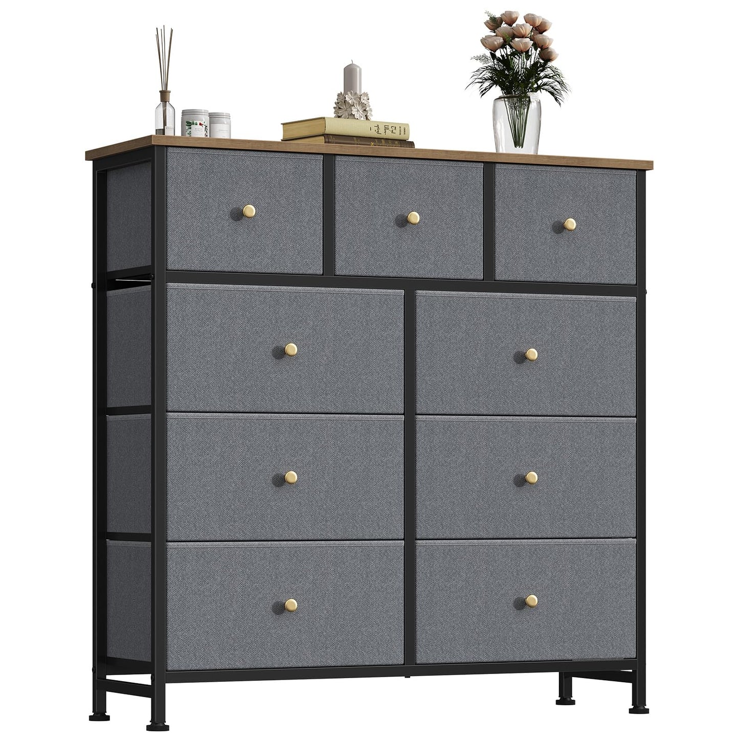 OLIXIS 9 Drawer Tall Dresser for Bedroom, Closet Organizers and Storage
