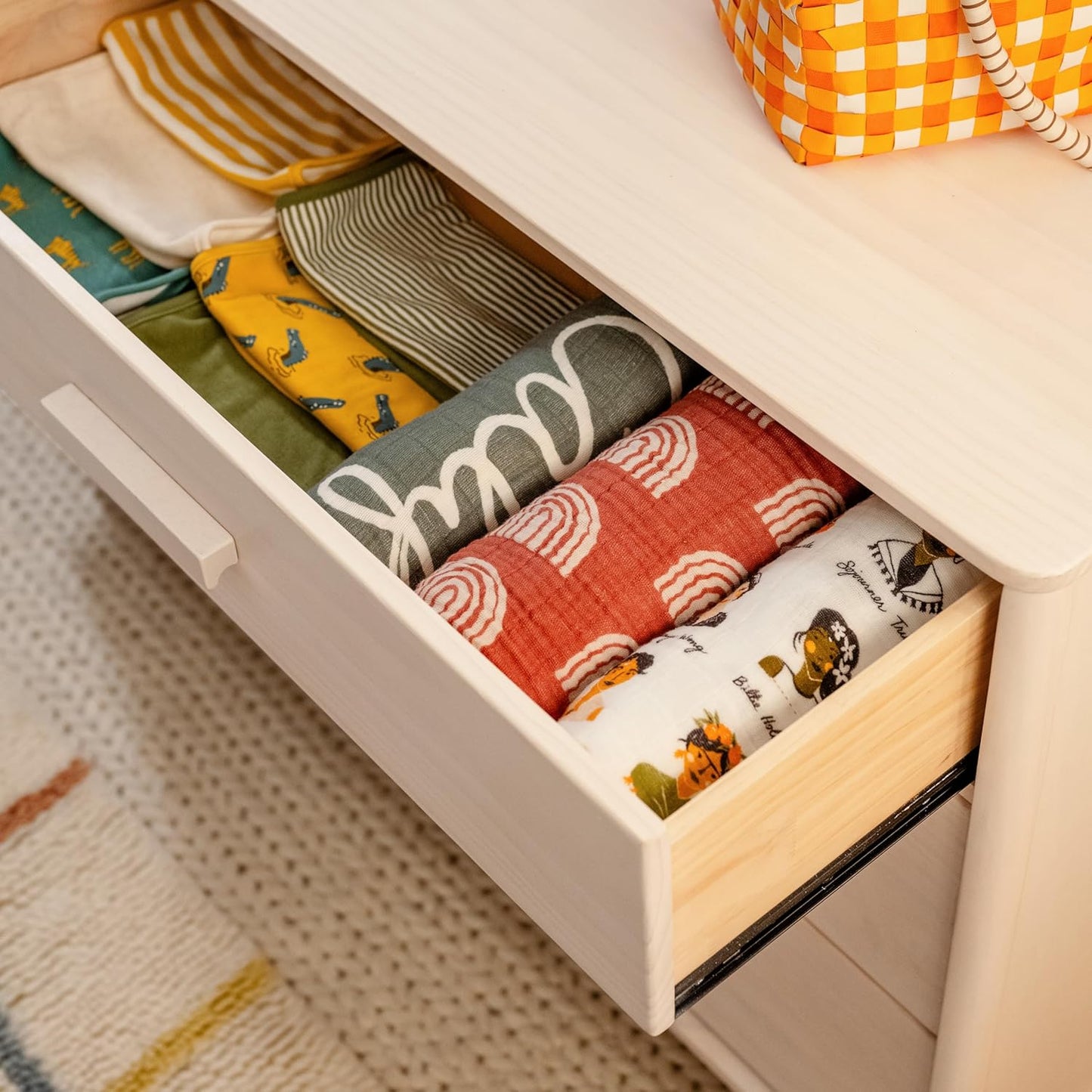 Babyletto Lolly 6-Drawer Assembled Double Dresser in Washed Natural, Greenguard Gold Certified