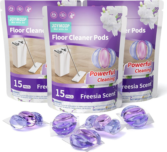 JOYMOOP Floor Cleaner for Mopping, 45 PCS Mopping Solution, Hardwood Floor Cleaner, Works Perfectly