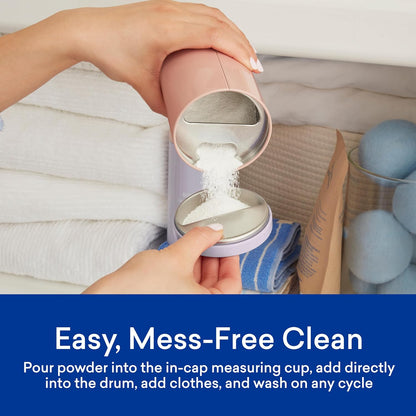 BLUELAND Oxi Laundry Booster Powder with Tin, Starter Set, Spring Bloom Scent, 25 Loads, 17.6 oz, Plastic-Free, Eco Friendly, Oxy Cleaner, Stain Remover