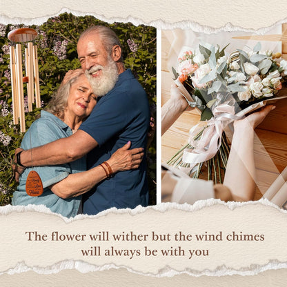 60th Wedding Anniversary Wind Chime, Happy 60th Anniversary Romantic Gifts for Couple, Parents, Wife, Husband, Friends, Diamond Anniversary's Keepsake Gifts Ideas-Large 36''