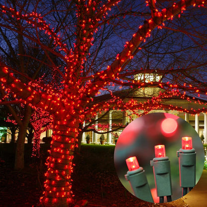 100 Count Red -String Lights - 21.6FT LED Christmas Lights, Mini led Lights for Indoor Outdoor Home Holiday Party Wedding Independence Day Decoration