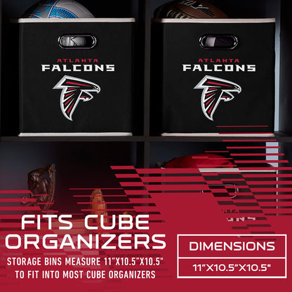 Franklin Sports NFL Atlanta Falcons Collapsible Storage Bin