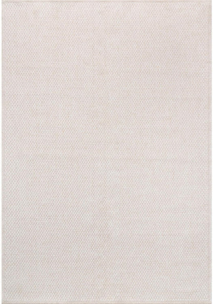 CAMILSON Easy Jute Rug 5x7, Indoor Outdoor Off-White Farmhouse Area Rugs for Living Room Patio and Kitchen Rug, Solid Woven Design, Easy-Cleaning, Washable Outside Carpet Alfombras (5 x 7)