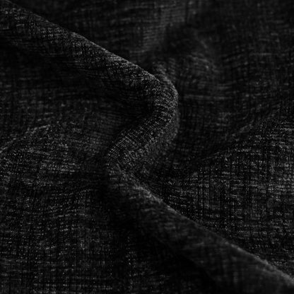 CaliTime Throw Pillow Covers Decorative 18 X 18 Inches Pack of 4 Cozy Chenille Cushion Cases for Couch Sofa Bed Living Room Home Black