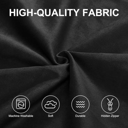 Hobestluk 6FT Bean Bag Chair Bean Bag Chairs for Adults Giant Bean Chairs with Velvet Cover, Memory Foam BeanBag Chair Fluffy BeanBag Chairs for Living Room, Bedroom- Black (70" x 70" x 15")