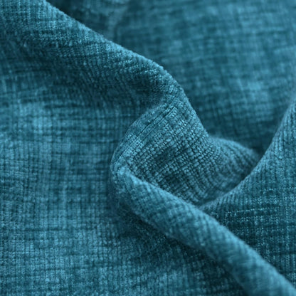 CaliTime Throw Pillow Covers Decorative 18 X 18 Inches Pack of 4 Cozy Chenille Cushion Cases for Couch Sofa Bed Living Room Home Ocean Blue