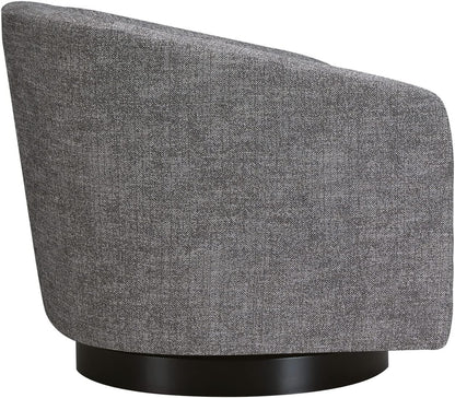CHITA Swivel Accent Chair, FSC Certified Upholstered Fabric Barrel Chair for Living Room Set of 2, Fully Assembled, Pebble Grey