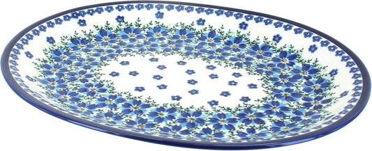 Blue Rose Polish Pottery Kalina Large Serving Platter