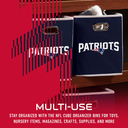 Franklin Sports NFL New England Patriots Collapsible Storage Bin