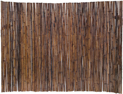 Backyard X-Scapes Bamboo Fencing 6 Feet High Outdoor Decorative Rolled Fence Panel, Caramel Brown 6 ft H x 8 ft L