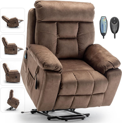 Lazy boy Recliner Chair with Cupholder/Power Lift Recliner Chair for Elderly， Electric Recliner/Big and Tall Recliners for People Up to 6'2"/350lb Range