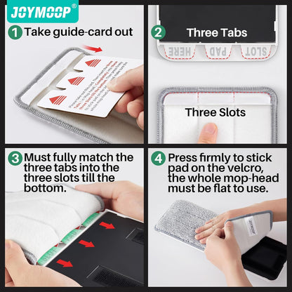 JOYMOOP Easy Clean and Self-Squeezing Microfiber Flat Mop and Bucket System, Mops for Floor Cleaning and Wall Cleaner, Hardwood, Tile, Laminate, Vinyl Floors, Smooth Walls, and Glass Windows