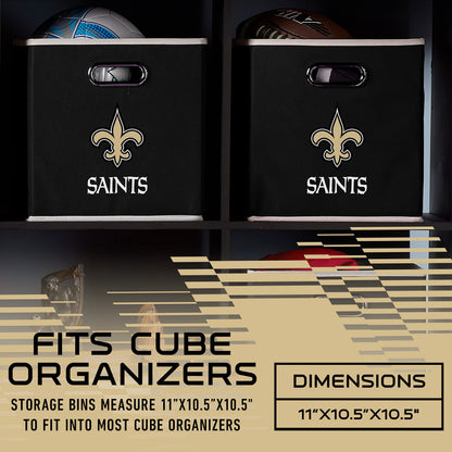 Franklin Sports NFL New Orleans Saints Collapsible Storage Bin