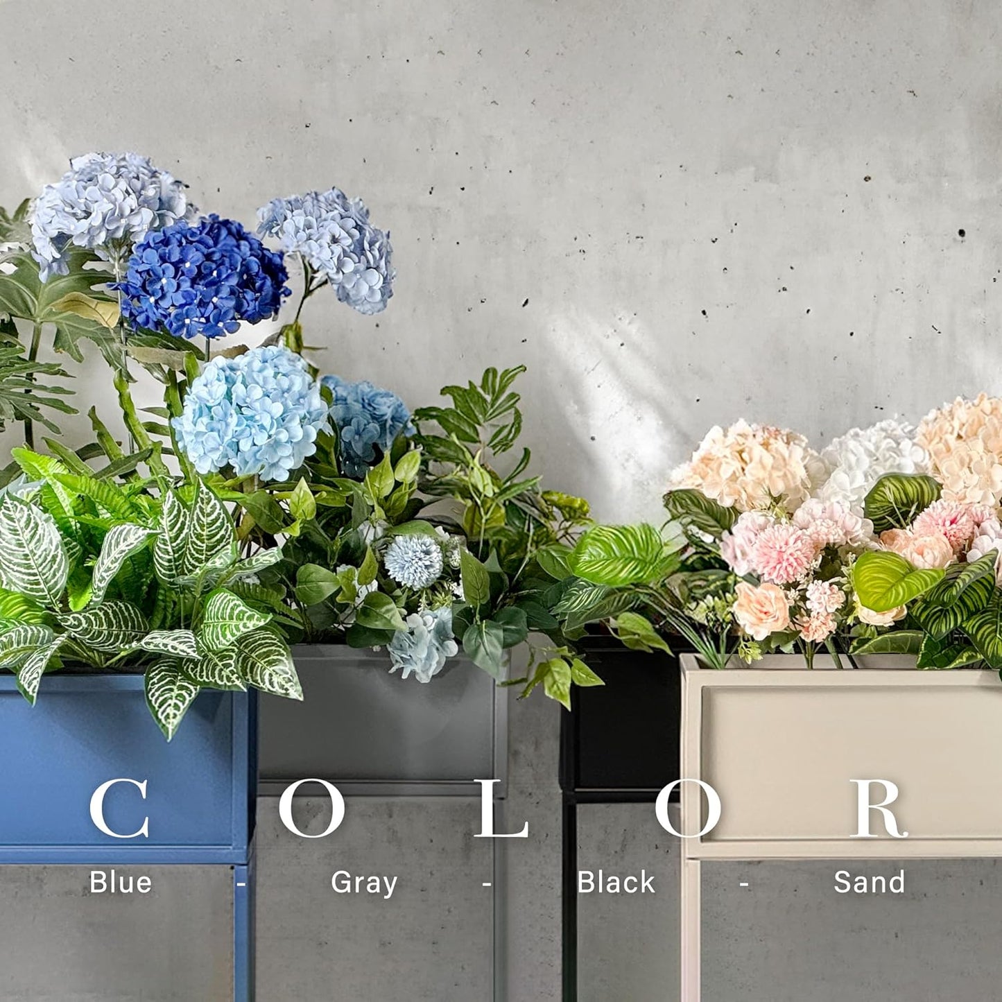 Cocoyard Elevated Planter Box - 28 Inch Durable Raised Garden Bed for Herbs and Flowers - Stylish Tall Rectangular Planter for Outdoor Plants for Patio Decor & Backyard Gardening