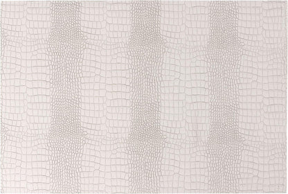 Waterproof PU Placemats, Faux Leather Hardboard Place Mats, Set of 8 Table Mats, Easy to Clean, Heat & Stain Resistant for Office Conference Table, Dining Home Decor, White