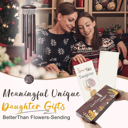 Gifts for Daughter, 25''Wind Chimes, Birthday Gifts for Daughter Adult,Unique Gift for Grown Daughters,Thanksgiving,Christmas Day Gift Ideas for Love Rreminder.