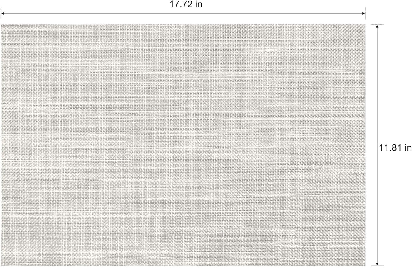 CADONO Placemats Set of 4 Washable Indoor/Outdoor Vinyl Place Mats for Dining Table Durable Non-Slip Heat Resistant PVC Weave Table Mats（Beige）