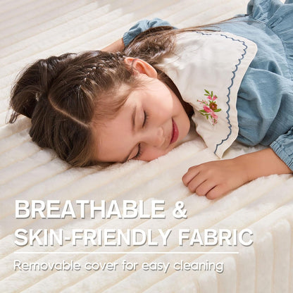 Hobestluk Modular Sectional Sofa Couches 108" L-Shape Couch 3 Seat Modular Sofa Memory Foam Sectional Couches for Living Room, Boneless Couch with Oversized Chaise (White, Left Facing)