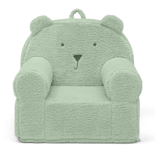 Delta Children babyGap Sherpa Bear Chair - Greenguard Gold Certified, Sage