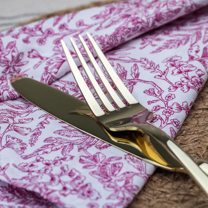 Alata Kate Champagne Gold Mirror 40-Piece Silverware Set,Service for 8,Stainless Steel Flatware Set,Mirror Cutlery Set,Dishwasher Safe