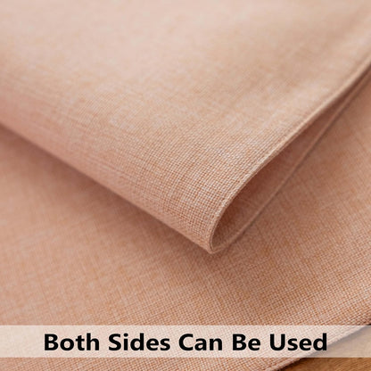 Demetex Pink Placemats Set of 8 Heat Resistant Cloth Place Mats Rectangle Linen Table Placemat for Party Anniversary Wedding, 13x19 inch, Pink