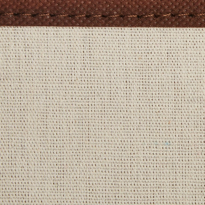 Amazon Basics Rectangular Foldable Laundry Basket Hamper, Beige/Brown