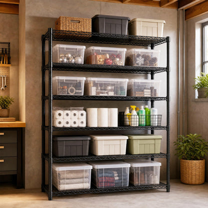 Garvee 6-Tier Wire Shelving 3840LBS Heavy Duty Storage Shelves Garage Rack