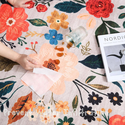 Runners for Hallways Kitchen Runner Rug Non Slip 2'x 10' Long Washable Rugs with Rubber Backing Soft Floral Carpet Runner for Hallways, Kitchen, Laundry, Bedroom, Bathroom(Beige)