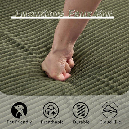 78" W Loveseat Sofa, 4 in 1 Convertible Floor Sofa Bed, Boneless Cloud Couch with Cup Holder, Fold Out Floor Couch, Loveseat Recliner Sleeper for Living Room Bedroom Lounge(Corduroy, White)