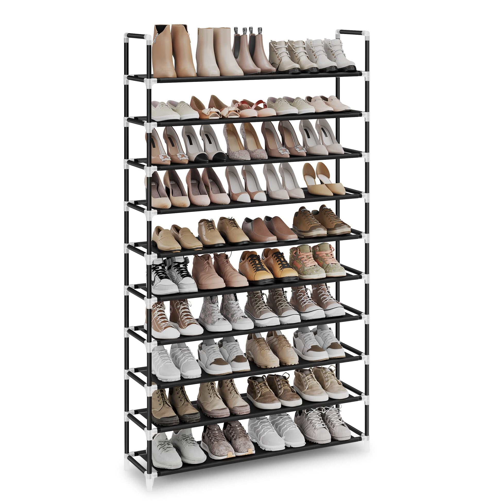 SONGMICS Shoe Rack, 10-Tier Shoe Shelf, Shoe Storage Organizer