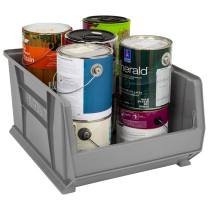 Akro-Mils 30289 Super-Size AkroBins Plastic Storage Bins, Space-Saving Stackable Bins for Garage