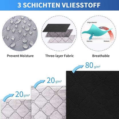 Fixwal Black Underbed Storage Bags with Clear Window and 2 Reinforced Handles Under Bed Storage Containers for Clothing, Bedding, Comforter (6 Pack)
