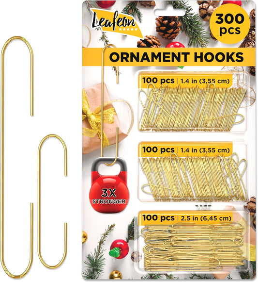 Leafeon Pack Christmas Ornament Hooks - Ornament Hanger for Christmas - Essential Hooks for
