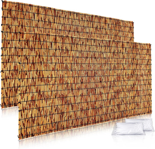 Reed Fencing Rolls,Patio Privacy Screen,Decorative Bamboo Fence Rolls for Patio Balcony Garden