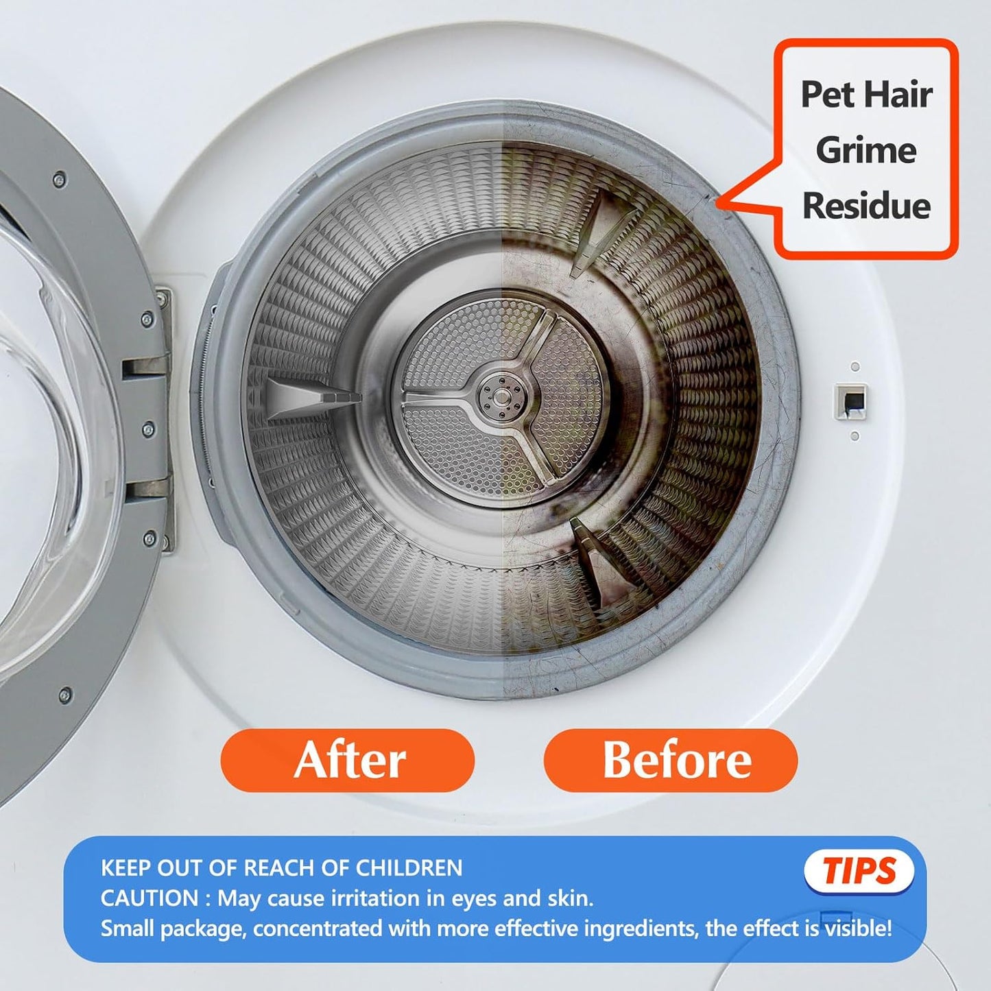 36Pack Washing Machine Cleaner Tablets-18 Month Supply,Washer Machine Cleaner Formulated For Pet Owners,Easy Pet Hair Remover for Laundry,Compatible with HE, Top & Front Load Washer.Septic Safe