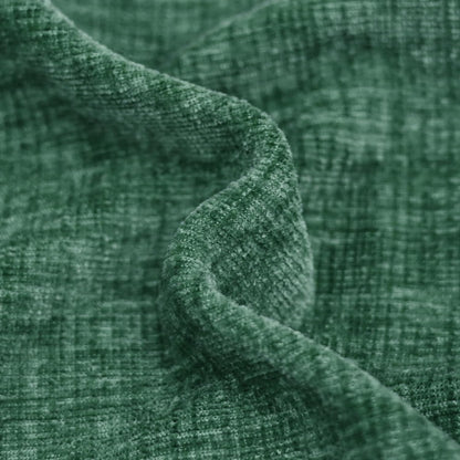 CaliTime Throw Pillow Covers Decorative 16 X 16 Inches Pack of 2 Cozy Chenille Cushion Cases for Couch Sofa Bed Living Room Home Dark Green