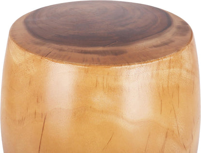 Rutledge & King Kirklee Wood End Table - Small Round Side Table - Suar Wood Side Table - Round Nightstand/Small Accent Table - Round End Tables Living Room - Wooden Side Table