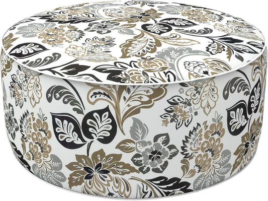 LVTXIII Inflatable Stool Ottoman Footrest with Handle, Decorative Fade-Resistant Foot Stool, Indoor