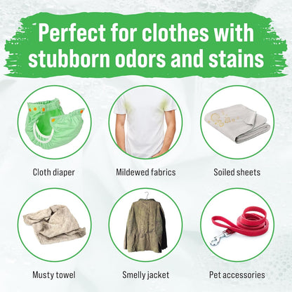 Rockin' Green Hard Rock Laundry Detergent for Hard Water (90 Loads), Plant based, Natural Laundry Detergent Powder, Biodegradable Odor Fighter, Safe for Sensitive Skin, 45 oz (Smashing Watermelons)